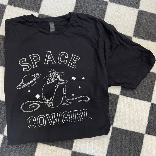 SPACE COWGIRL  - Black tee